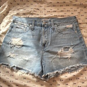 Distressed Denim Women's Shorts